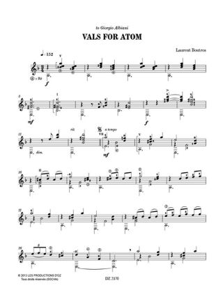 Vals for Atom - Boutros Laurent - Partition