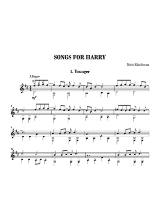 Songs for Harry - Eikelboom Niels - Partition