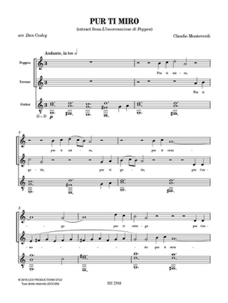 Pur ti miro - MONTEVERDI - Partition
