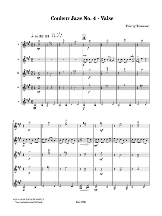 Couleur Jazz No. 4 - Valse - TISSERAND - Partition - Guitare