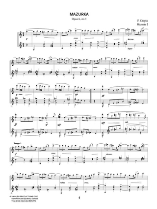 Mazurkas, op. 6, Vol. 1 - CHOPIN - Partition