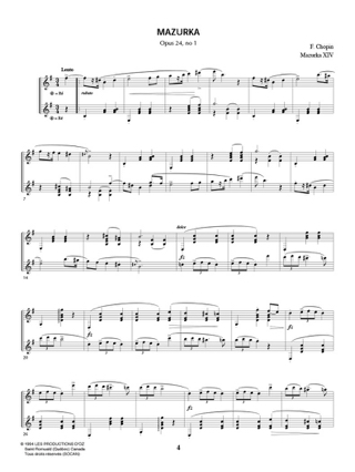 Mazurkas, op. 24, Vol. 4 - CHOPIN - Partition