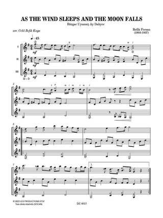 As The Wind Sleeps And The Moon Falls - Fersan Refik - Partition