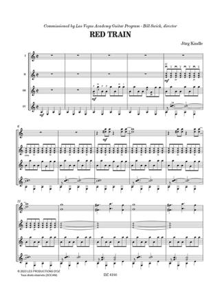 Red Train - Jurg Kindle - Partition - Guitare