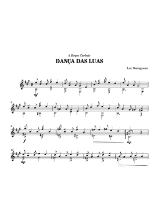 Dança das Luas - Gueugneau Luc - Partition