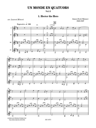 Un monde en quatuors, vol. 2 - Méneret Laurent - Partition