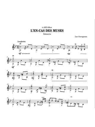 L'en-cas des muses - Gueugneau Luc - Partition