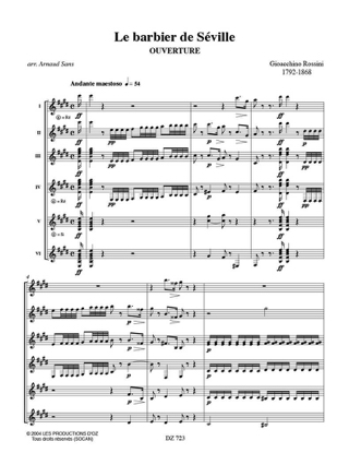 Le barbier de Séville (2 cahiers) - ROSSINI - Partition