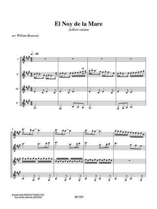El Noy De la Mare - Traditionnel - Partition - Guitare
