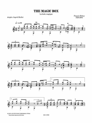 The Magic Box - Bebey Francis - Partition