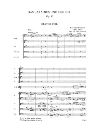 Das Paradies und die Peri - Robert Schumann - Partition - Grand format