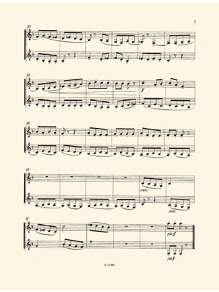 Volkslied-Sonatine für zwei Klarinetten - László Draskóczi - Partition