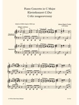 Concerto En Do Majeur - Johann Baptist Vanhal - Partition - Piano