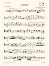 Sicilienne - Cello - Maria Theresia von Paradis - Partition