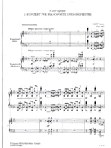Concerto N°1 En Mi Bémol Majeur. 2 pianos - LISZT - Partition - Piano