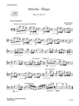 Elégie - MASSENET - Partition - Violoncelle