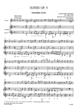 Suites op. 5 - Flûte et Bc - Jacques Martin Hotteterre - Partition