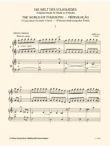 Die Welt des Volksliedes. 4 Mains - Mezo - Partition - Piano