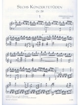 6 Konzertetuden Opus 28 - DONHANYI - Partition - Piano