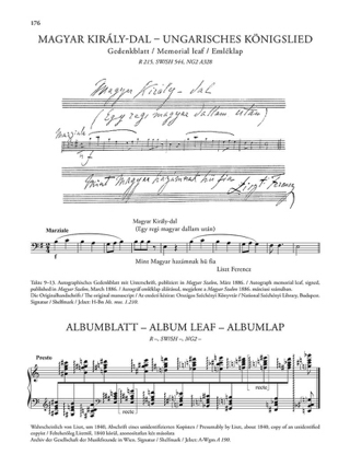 Rhapsodies hongroises et autres mélodies. Supplément 8 - LISZT