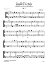 Easy Duos for 2 Violins, opus 49 - Janos Lavotta - Partition - Violon