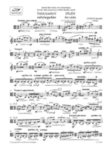 Etude - Alto solo - Kamillo Lendvay - Partition - Alto