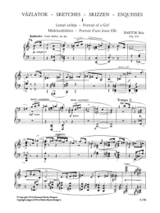 Esquisses Opus 9b. - BARTOK - Partition - Piano