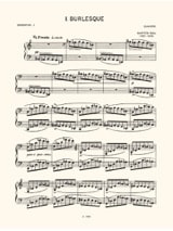 3 Burlesques. Opus 8c - BARTOK - Partition - Piano