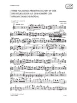 3 Volkslieder Aus Dem Komitat Csik - Clarinette - BARTOK - Partition