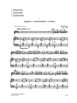Sonatine - Klarinette Klavier - BARTOK - Partition - Clarinette