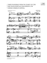 3 Volkslieder aus dem Komitat Csik - Flöte Klavier - BARTOK