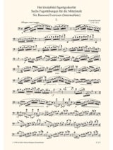 6 Fagottübungen - Conrad Jacobi - Partition - Basson