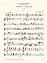 Ruralia Hungarica op. 32/c - DONHANYI - Partition - Violon