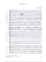 Suite n° 1 op. 3 pour orch. - Conducteur - BARTOK - Partition