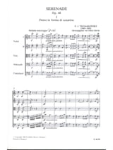 Sérénade pour cordes op. 48 - TCHAIKOVSKY - Partition - Petit format