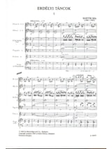 Tänze aus Siebenbürgen - Score - BARTOK - Partition - Petit format