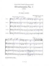 Divertimento n° 1 op. 20 - Leo Weiner - Partition - Petit format