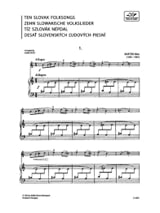 10 Slowakische Volkslieder - Violine - BARTOK - Partition - Violon