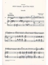 Quattro pezzi - Ferenc Farkas - Partition - Contrebasse