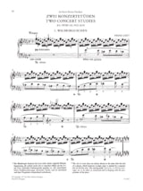 2 Etudes de concert / Ab Irato / Morceau de salon - LISZT - Partition