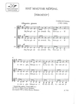 Hat Magyiar Nepdal - Ferenc Farkas - Partition