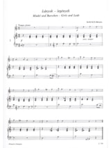 Ungarische Volkslieder - Blockflöte Klavier - Matyas Kovacs