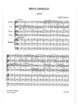 Missa Choralis. - LISZT - Partition - Chœur