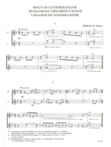 Hungarian Children's Songs - Sandor Szokolay - Partition