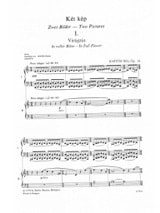 2 Pictures op.10 - 2 Pianos - BARTOK - Partition - Piano