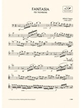 Fantasia Per Trombone - Frigyes Hidas - Partition - Trombone