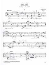 Szalkak. Splinters Opus 6d. - KURTAG - Partition - Piano