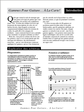 Gammes A la Carte - Joe Bennett - Partition - Guitare