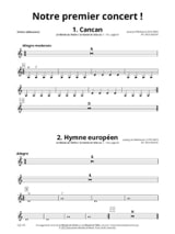 Notre premier concert ! - Partition