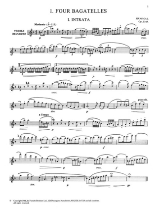 Vol.1 Pieces for Solo Recorder - Partition - Flûte à bec
